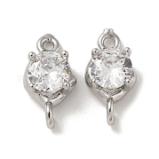 Латунные прозрачные подвески из кубического циркония KK-R210-13P