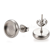 Серьги-гвоздики из нержавеющей стали 304 STAS-K202-05A-P