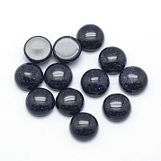 Синтетические голубые голдстоуновские кабошоны G-P393-R22-12MM