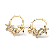 Серьги-гвоздики из циркония EJEW-E295-19KCG