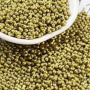 Выпечка краска стеклянные бусины SEED-A033-04G