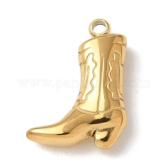 Pendentifs en acier inoxydable 304, placage ionique (ip), breloques de démarrage, véritable 14k plaqué or, 15.5x11x3.5mm, Trou: 1.4mm
