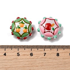 Peinture cuite perles d'émail en verre&nbsp;LAMP-K039-34A