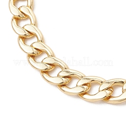 Messing-Armbänder mit kubanischen Gliedern für Damen&nbsp;BJEW-JB13565