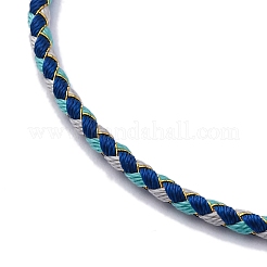 Fabrication de bracelets tressés en cordon polyester&nbsp;MAK-Z003-01G-03
