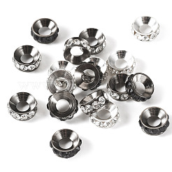 18 stücke 3 farben messing strass abstandshalter perlen&nbsp;RB-TADJ0001-01