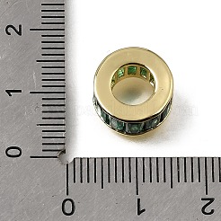 Messing pflastern zirkonia europäische perlen&nbsp;KK-C262-14G-03