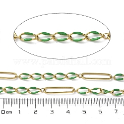 Figaroketten aus Edelstahl 304 mit Emaille&nbsp;CHS-U003-02G-13