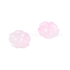 Tapa de cuentas de vidrio transparente con degradado de color&nbsp;GLAA-H025-03E