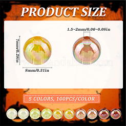 Transparente Acrylperlen zum Thema Thanksgiving&nbsp;MACR-SP0001-32B