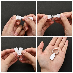 Rechteck Schmuck Display Aufkleber selbstklebendes Papier&nbsp;TOOL-WH0039-03