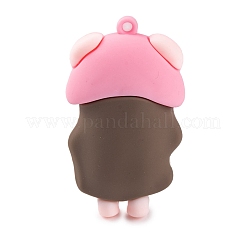 Die 12 chinesische Tierkreis-Mädchen-Puppe PVC-Kunststoff-Anhänger&nbsp;KY-S172-16K