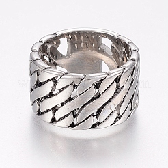 Fingerringe aus Edelstahl 304&nbsp;RJEW-G091-13
