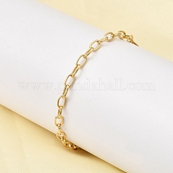 Kabelkettenarmband aus Messing für Frauen&nbsp;BJEW-A065-10G