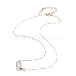 Colliers pendentifs en acier inoxydable 304&nbsp;NJEW-L458-082
