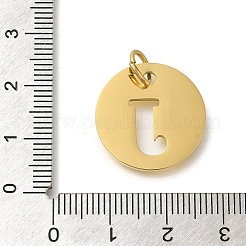 Placcatura ionica (ip) ciondoli in acciaio inossidabile 304&nbsp;STAS-M074-01G-J