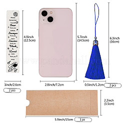 DIY-Sets zum Basteln rechteckiger Lesezeichen&nbsp;DIY-CP0006-84H