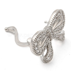Messing Micro Pave klare Zirkonia Falte über Verschlüsse&nbsp;KK-G505-29P