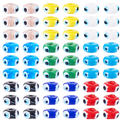 54 stücke 9 farben handgemachte böse auge Bunte Malerei perlen&nbsp;LAMP-TA0001-57