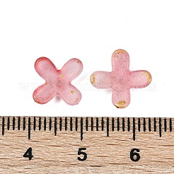 Capuchons de perles en acrylique avec entrelacs métalliques&nbsp;OACR-G044-01F