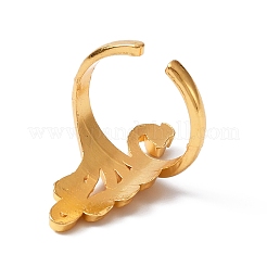 Bague de manchette ouverte paon en alliage de zinc&nbsp;RJEW-WH0003-04B