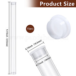 Récipients à billes en plastique transparents avec couvercles&nbsp;CON-WH0092-81A