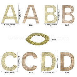 Glitzernde Strass-Aufnäher zum Aufbügeln&nbsp;DIY-WH0183-09A