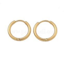 Ionenplattierung (IP) 304 Edelstahl Huggie Creolen&nbsp;X-EJEW-F111A-17mm-G