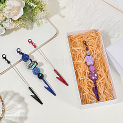 4 stücke 4 farben legierung armband werkzeug schmuck helfer beadable alligator clip&nbsp;AJEW-SP0001-71B