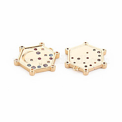 Colgante micropavé cubic zirconia de latón&nbsp;KK-S364-271D