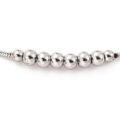Anlaufgeschützte runde Schlangenkettenarmbänder aus Edelstahl 304&nbsp;STAS-B021-19A-P