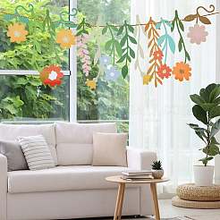 Striscioni appesi con fiori di carta&nbsp;DIY-WH0750-132