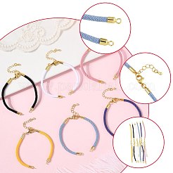 6 Stück 6 Farben Nylonschnüre Armbandzubehör passend für Verbindungsanhänger&nbsp;AJEW-FS0001-38