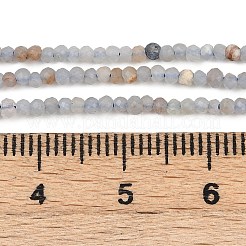 Natürliche Angelit Perlen Stränge&nbsp;G-RM2025-A31-2mm