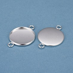 Connecteurs cabochons en acier inoxydable 201&nbsp;STAS-F191-15S-H