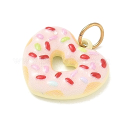 Pendentifs en acier inoxydable 304 émaillé pour la Saint-Valentin&nbsp;SA-CBA08A6-07B-G