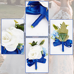 2 broche boutonnière en tissu de soie&nbsp;JEWB-CP0001-42