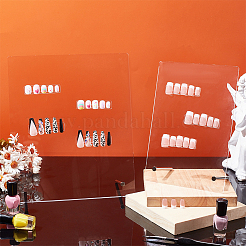 2 juego de 2 tableros de exhibición de armadura de acrílico transparente de estilo&nbsp;DIY-FG0005-37