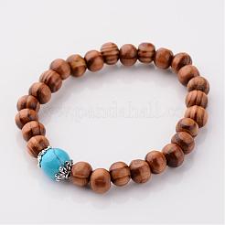 Bracciali di legno di stirata&nbsp;BJEW-JB02404