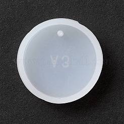 Flache runde Anhänger-Silikonformen&nbsp;DIY-K047-05