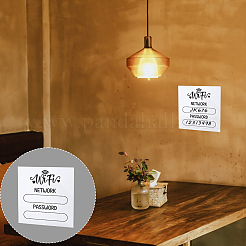 2 pieza de señal de contraseña inalámbrica acrílica&nbsp;DIY-GA0009-54A