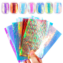 Aurora Laser Glas Papier Nail Art Aufkleber Aufkleber&nbsp;MRMJ-WH20003-08