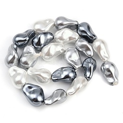 Cuentas de vidrio galvanizado hebras&nbsp;GLAA-H039-07E