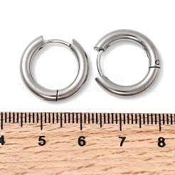 316f orecchini a cerchio in acciaio inossidabile&nbsp;LS-EJEW-D341-01D-P