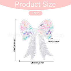 Kostümzubehör mit Bowknot-Polyesterstickerei&nbsp;DIY-WH0308-564B