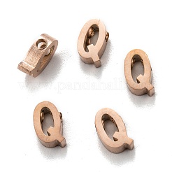 Placcatura ionica (ip) ciondoli in acciaio inossidabile 304&nbsp;STAS-K216-41Q-RG