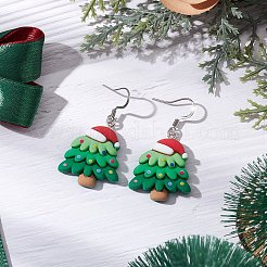Weihnachtsohrringe aus Kunstharz&nbsp;EJEW-JE06090