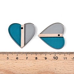 Resina trasparente e pendagli in legno&nbsp;RESI-T057-56A