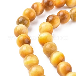 Natürliche Gold Tigerauge Perlen Stränge&nbsp;LS-G-G212-8mm-18