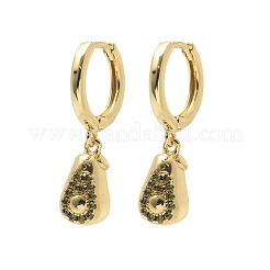Messing Zirkonia Creolen&nbsp;EJEW-Q015-02G-B